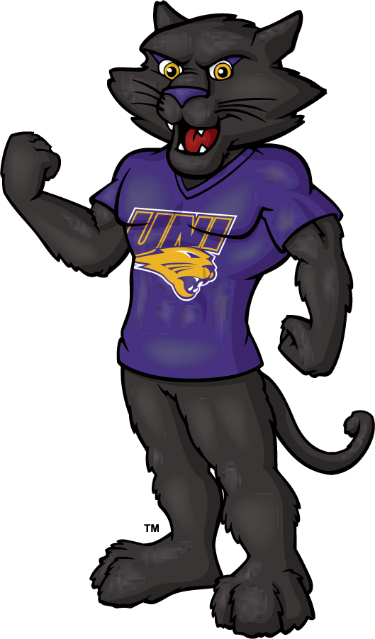 Northern Iowa Panthers 2002-2021 Mascot Logo v2 diy iron on heat transfer